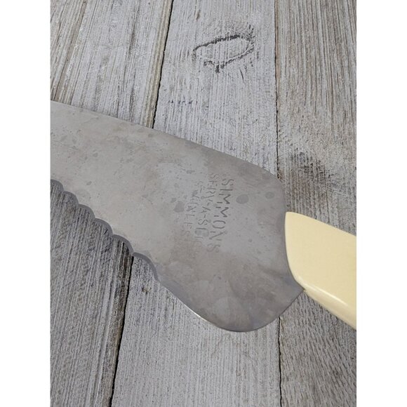 Vintage Simmons Cake Knife Slice Server Serv-A-Slice Utensil 11" - Picture 4 of 7